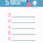 7 Kindness Acrostic Poem Printable Templates That'Re Free And Within Free Printable Acrostic Poem Template