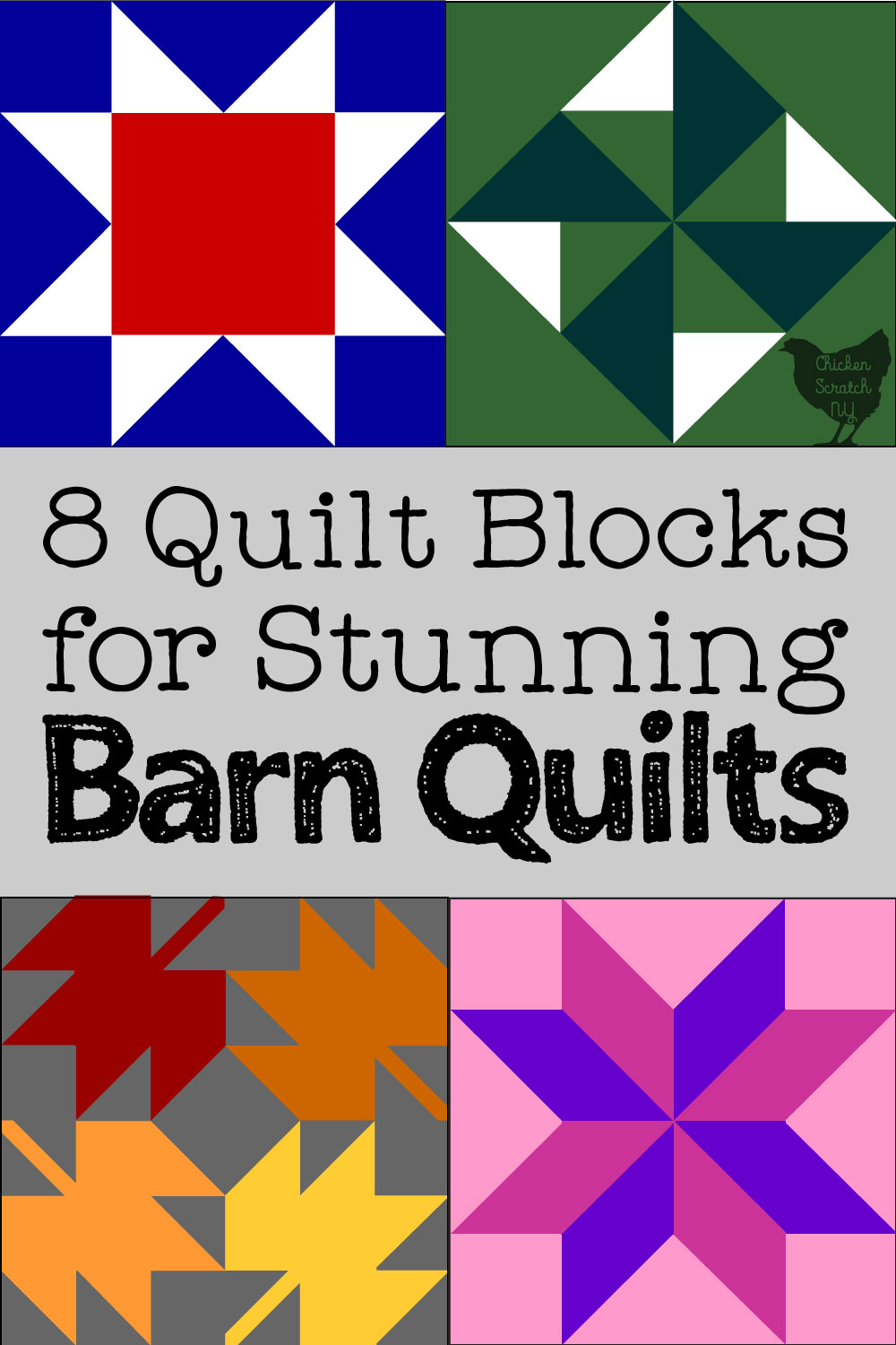 8 Beautiful Quilt Blocks For Barn Quilts [Free Printable) with Free Printable Barn Quilt Template