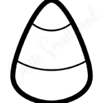 9 Cute Candy Corn Templates (Black And White + Color)   Cassie Within Free Printable Candy Corn Template
