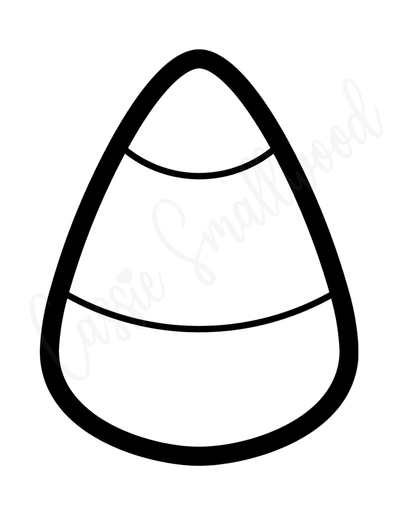 9 Cute Candy Corn Templates (Black And White + Color) - Cassie within Free Printable Candy Corn Template