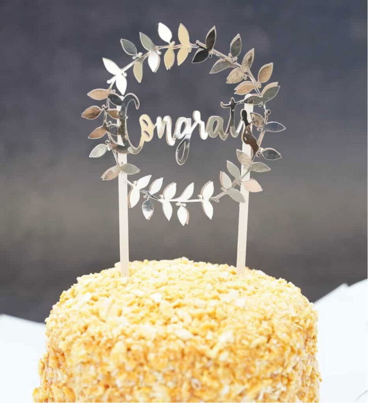 Free Printable DIY Cake Topper Template