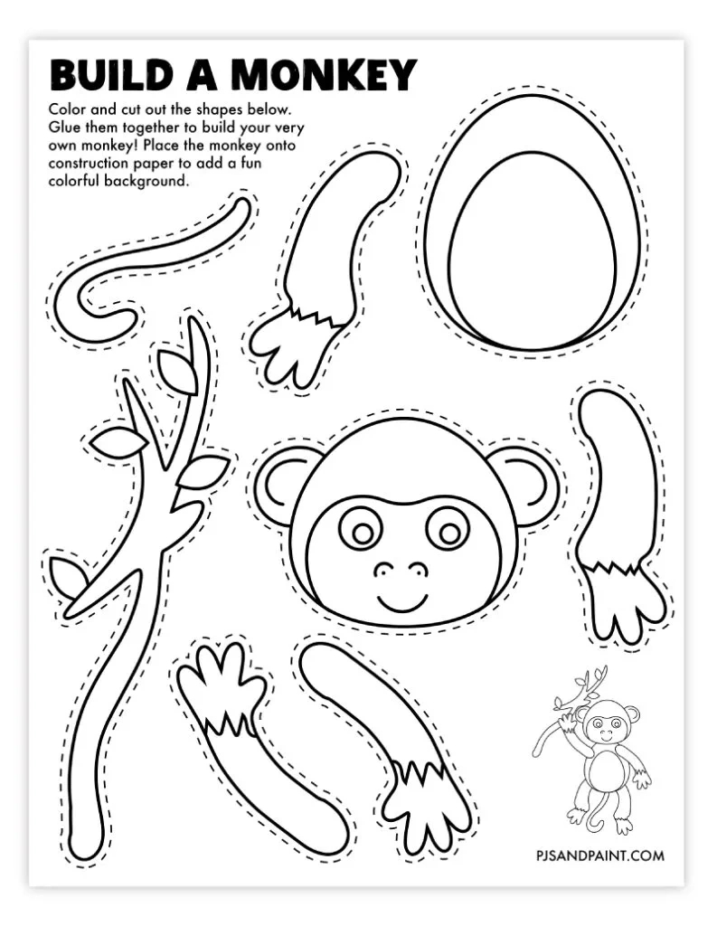 93 Free Printable &amp;quot;Build Your Own&amp;quot; Crafts - Pjs And Paint inside Free Printable Arts And Crafts Template