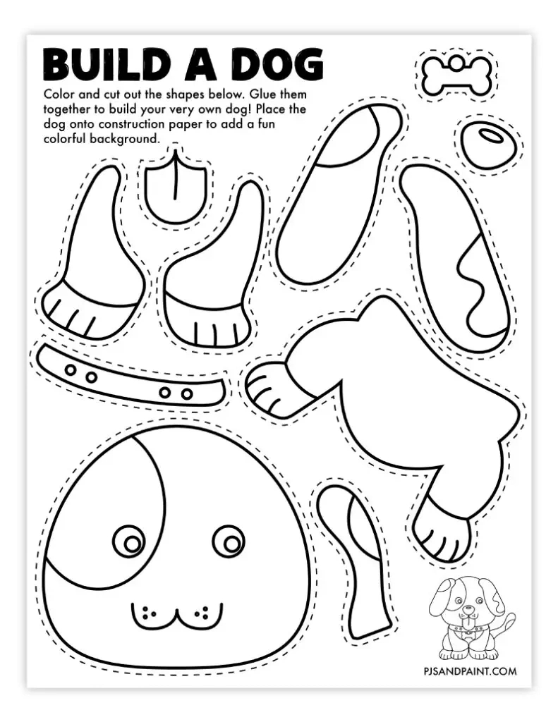 93 Free Printable &amp;quot;Build Your Own&amp;quot; Crafts - Pjs And Paint pertaining to Free Printable Arts And Crafts Template