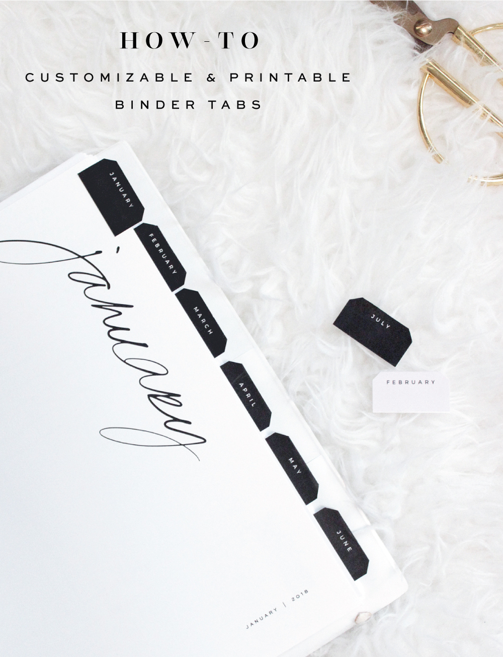 A Customizable And Free Printable Binder Tabs Tutorial with Free Printable Divider Tabs Template
