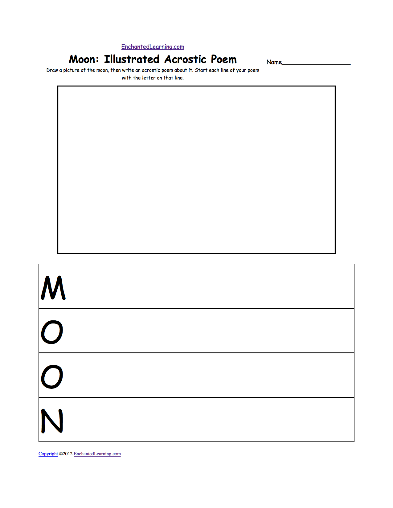 Acrostic Poems Plus Generate Your Own Poetry Worksheets within Free Printable Acrostic Poem Template