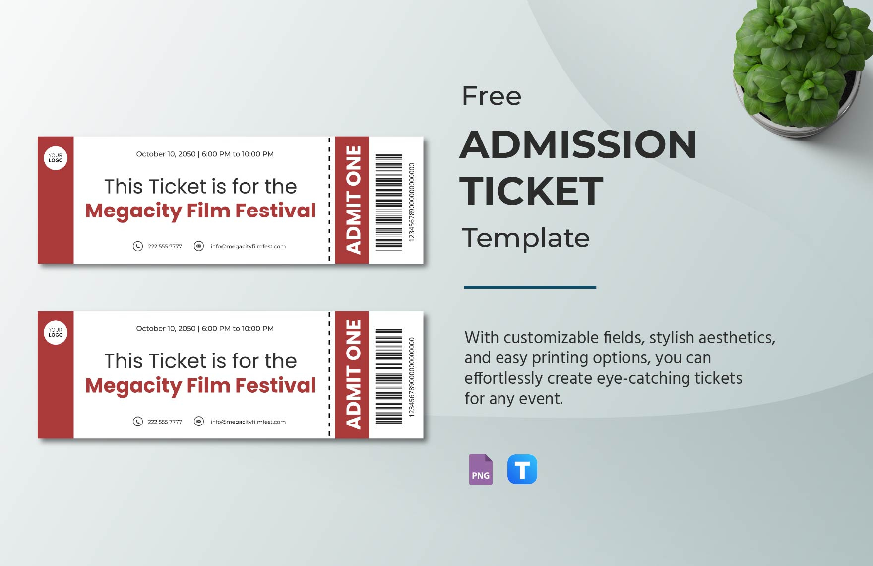 Admission Ticket Template In Png - Download | Template in Free Printable Admission Ticket Template