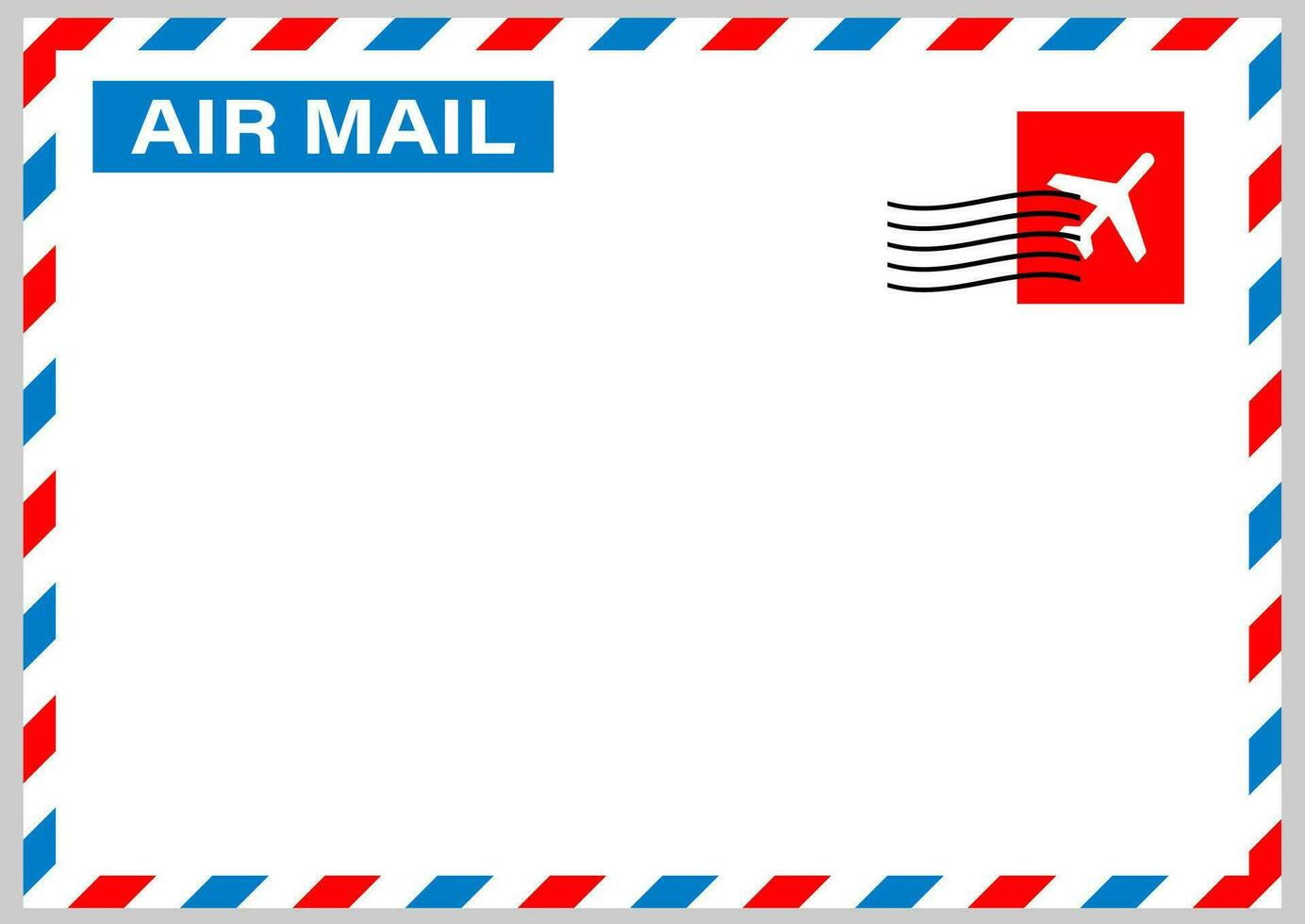 Air Mail Envelope Vector Art, Icons, And Graphics For Free Download pertaining to Free Printable Airmail Envelope Template