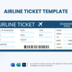 Airline Ticket Template In Word, Publisher, Psd   Download Regarding Free Printable Airline Ticket Template