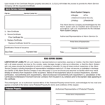 Alarm Certificate For Insurance   Fill Online, Printable, Fillable Throughout Free Printable Alarm Certificate For Insurance Template