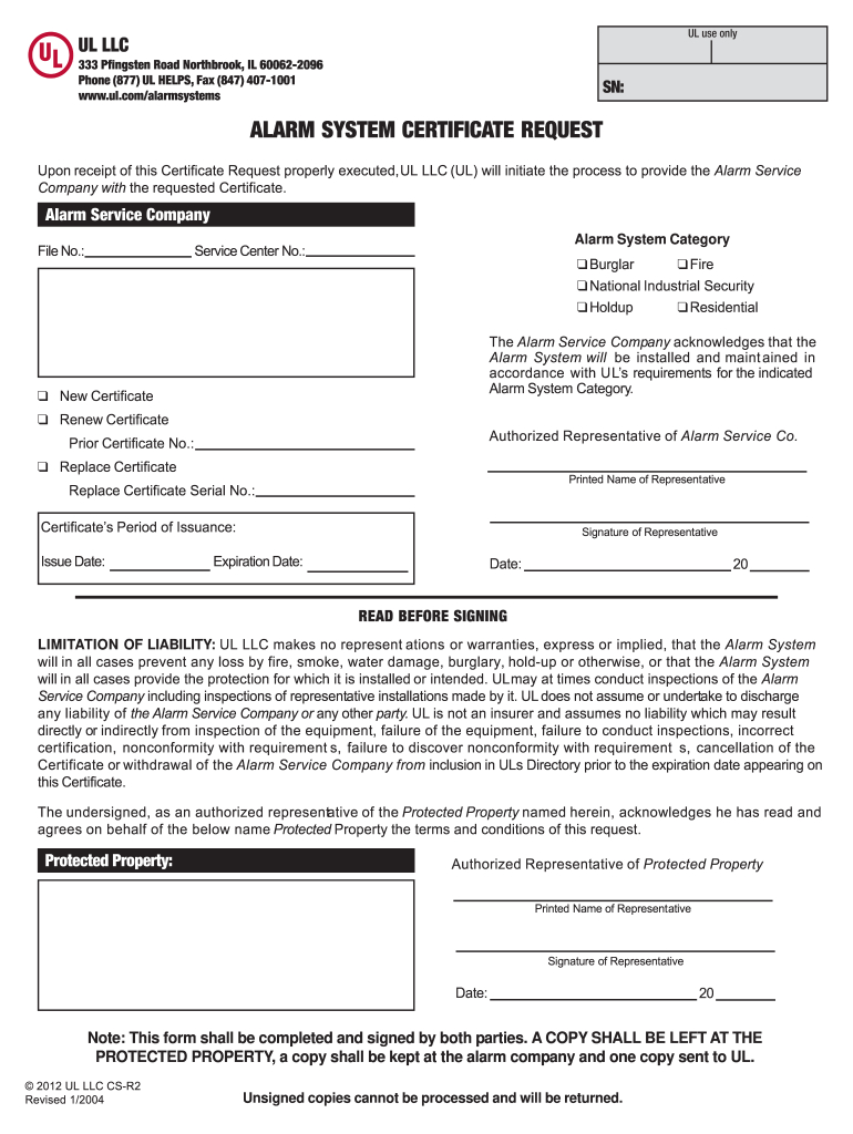 Alarm Certificate For Insurance - Fill Online, Printable, Fillable throughout Free Printable Alarm Certificate For Insurance Template