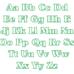 Alphabet Applique Patterns   10 Free Pdf Printables | Printablee For Free Printable Alphabet Template For Applique