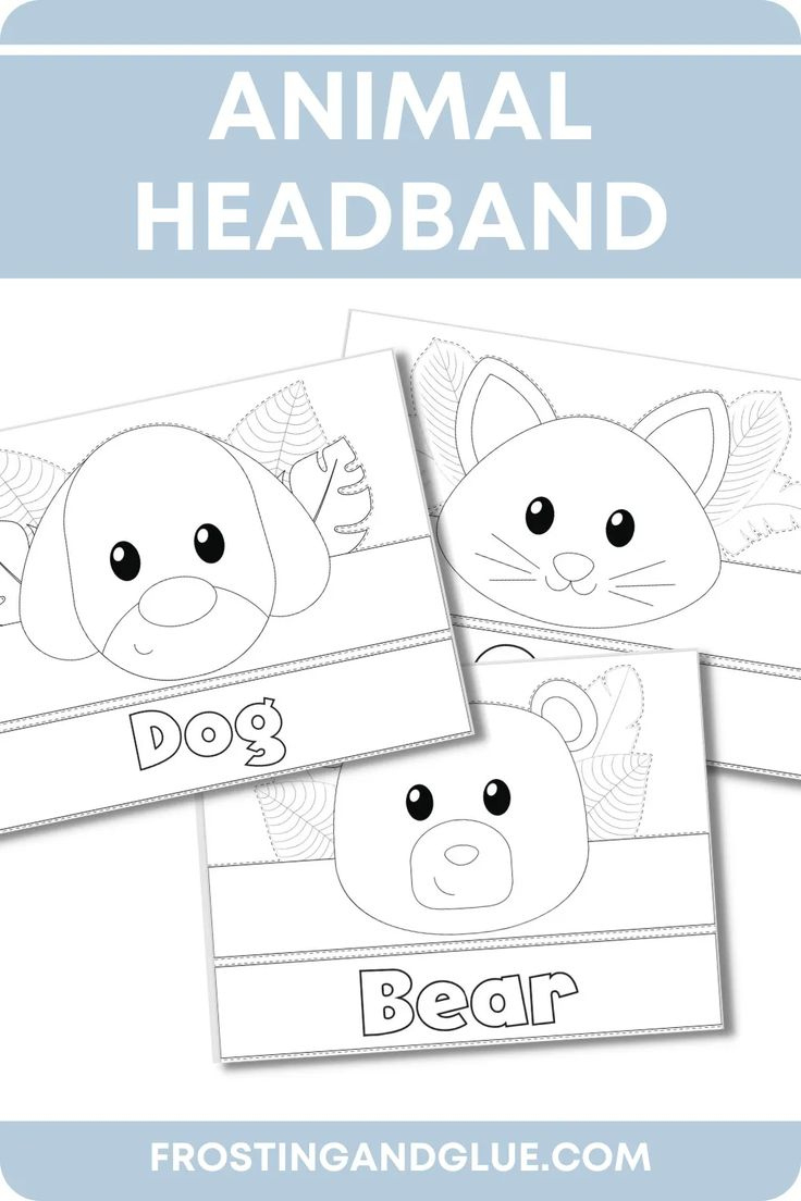 Animal Headband Templates within Free Printable Animal Headband Template