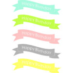 Anna And Blue Paperie: {Free Printable} Happy Birthday Cake Banners Throughout Free Printable Cake Banner Template
