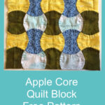 Apple Core Quilt Block For Free Printable Apple Core Quilt Template