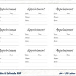 Appointment Card Template, Appointment Card Printable, Appointment With Regard To Free Printable Appointment Card Template