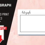 Autograph Book Printable Sheet Insert With Regard To Free Printable Autograph Book Template