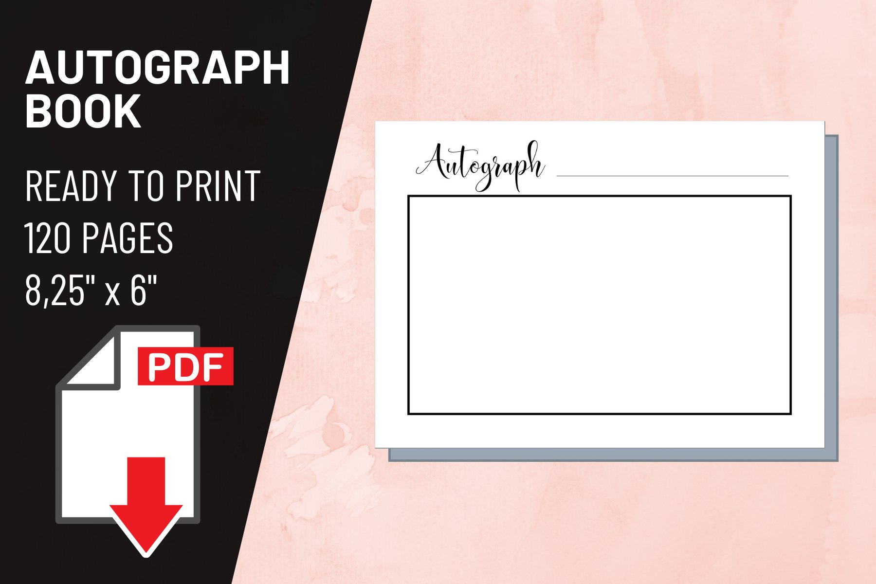 Autograph Book Printable Sheet Insert with regard to Free Printable Autograph Book Template
