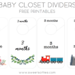 Baby Closet Dividers (Free Printables!)   Sweet Softies Inside Free Printable Closet Divider Template