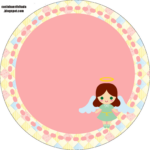 Baby Girl Baptism: Free Printable Cupcakes Wrappers And Toppers Throughout Free Printable Christening Cupcake Topper Template