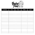 Baby Pool Template Excel   10 Free Pdf Printables | Printablee In Free Printable Baby Pool Template