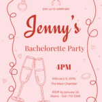 Bachelorette Invitation Templates   Edit Online & Download Throughout Free Printable Bachelorette Party Invitations Template