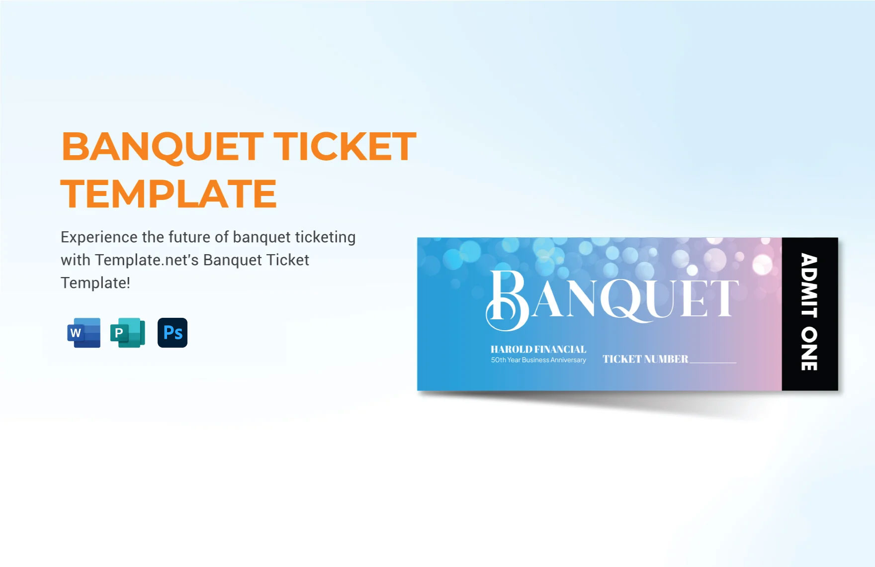 Banquet Ticket Templates In Publisher - Free Download | Template within Free Printable Banquet Ticket Template