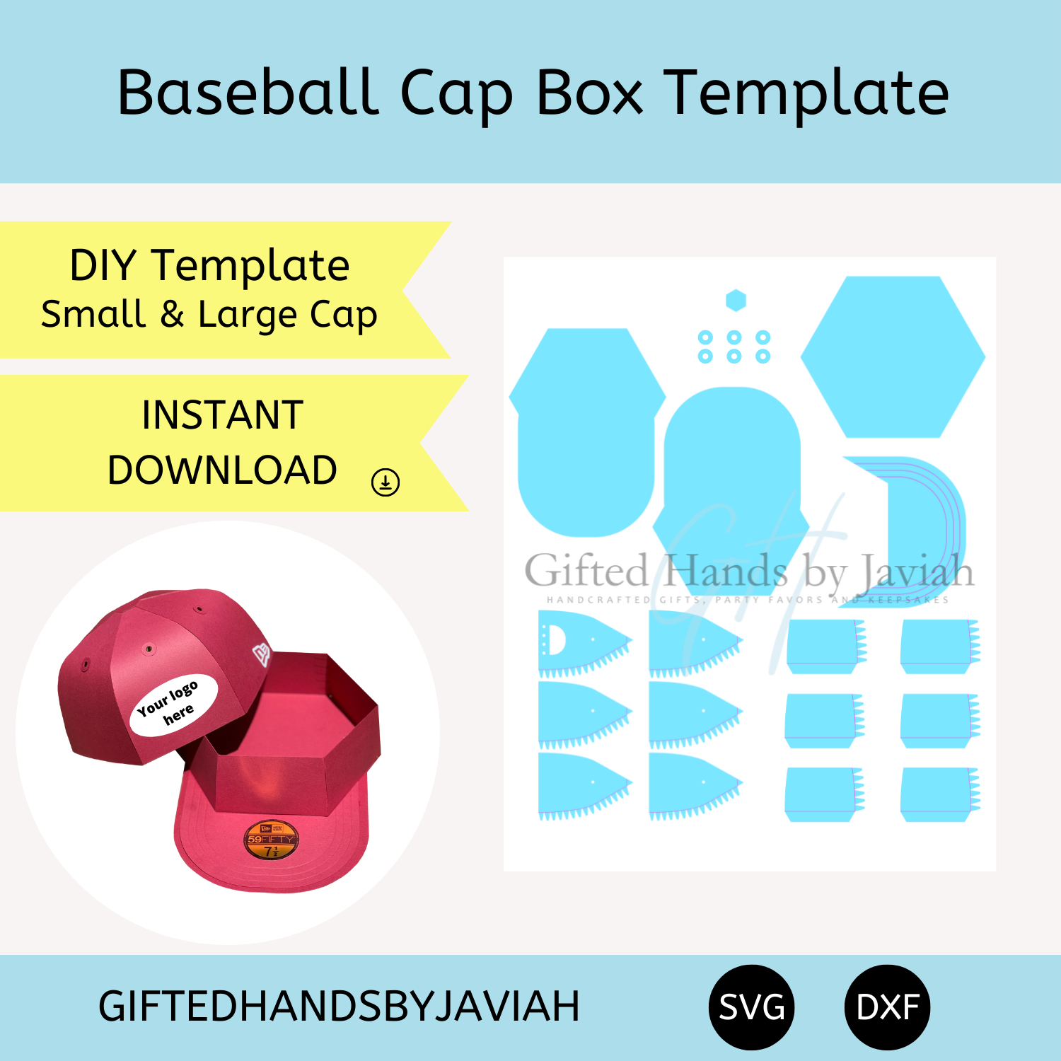 Baseball Cap Template in Free Printable Baseball Hat Template