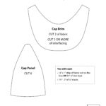 Baseball Deals Cap Pattern Throughout Free Printable Baseball Hat Template