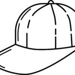 Baseball Hat Coloring Page | Free Printable Coloring Pages In Free Printable Baseball Hat Template