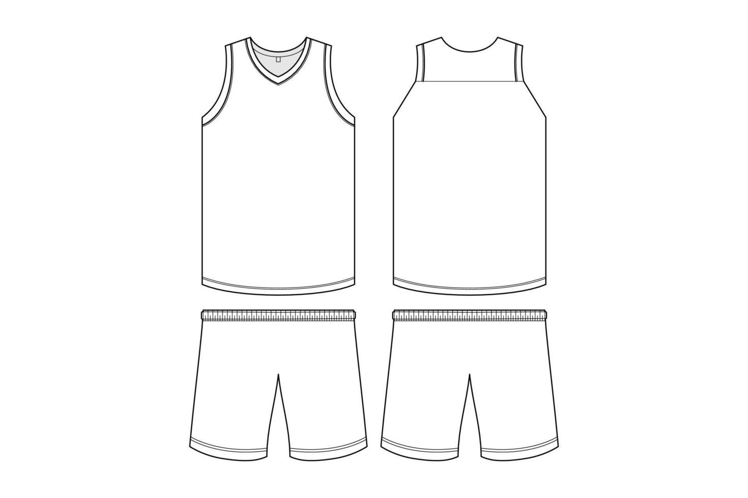 Basketball Jersey Mockup Vector Line Art 19507199 Vector Art At for Free Printable Basketball Jersey Template