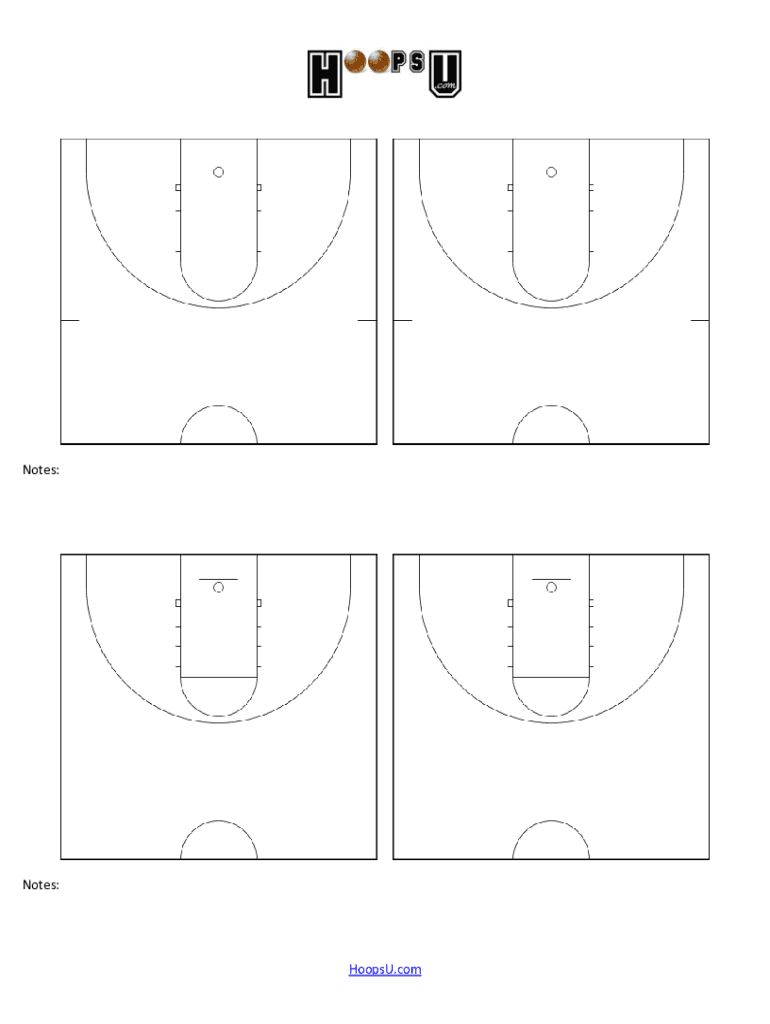 Basketball Play Sheets - Fill Online, Printable, Fillable, Blank inside Free Printable Basketball Court Template