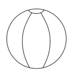 Beachball   Free Printable Template | Planerium Regarding Free Printable Beach Ball Template
