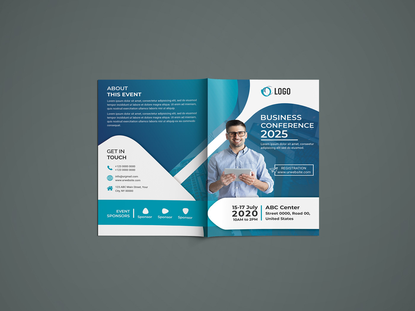 Bi-Fold Brochure Template | Freebie :: Behance pertaining to Free Printable Bi Fold Brochure Template