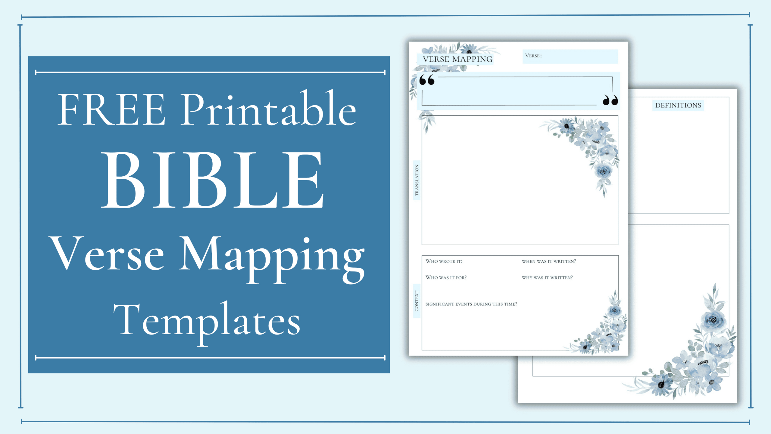 Bible Verse Mapping Templates inside Free Printable Bible Verse Mapping Template