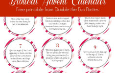 Biblical Advent Calendar Free Printable – The Party Teacher with regard to Free Printable Advent Calendar Template