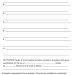 Bid Proposal Templates   10 Free Pdf Printables | Printablee In Free Printable Construction Proposal Template