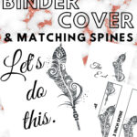 Binder Cover And Spine Templates   The Peculiar Green Rose With Regard To Free Printable Binder Spine Template