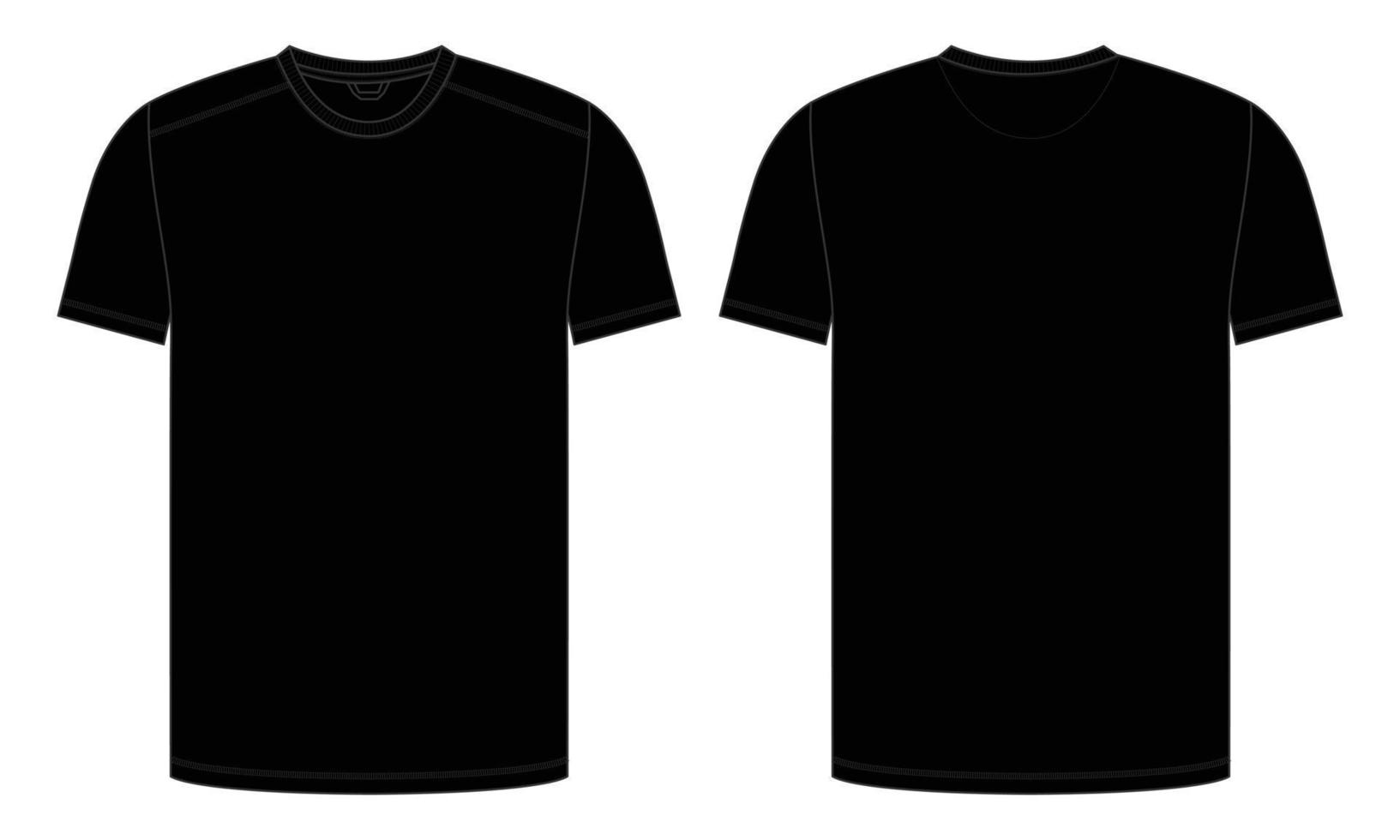 Black T Shirt Template Vector Art, Icons, And Graphics For Free with Free Printable Blank T-Shirt Template