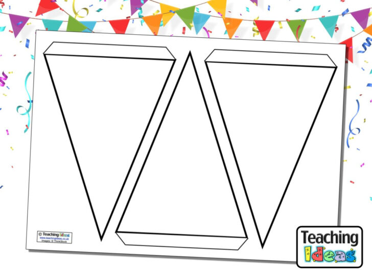 Free Printable Bunting Flag Template