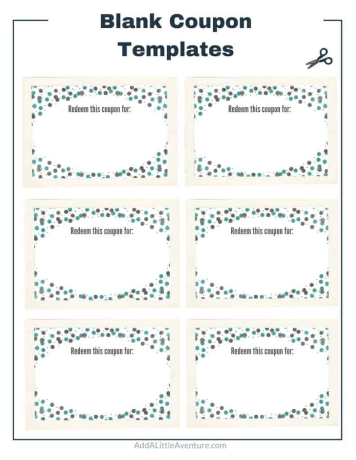 Free Printable Coupon Template Blank