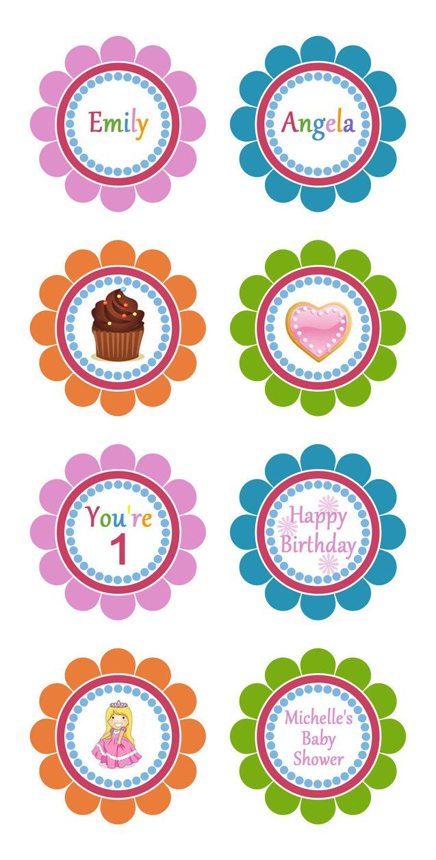 Blank Cupcake Toppers - 10 Free Pdf Printables | Printablee pertaining to Free Printable Cupcake Toppers Template