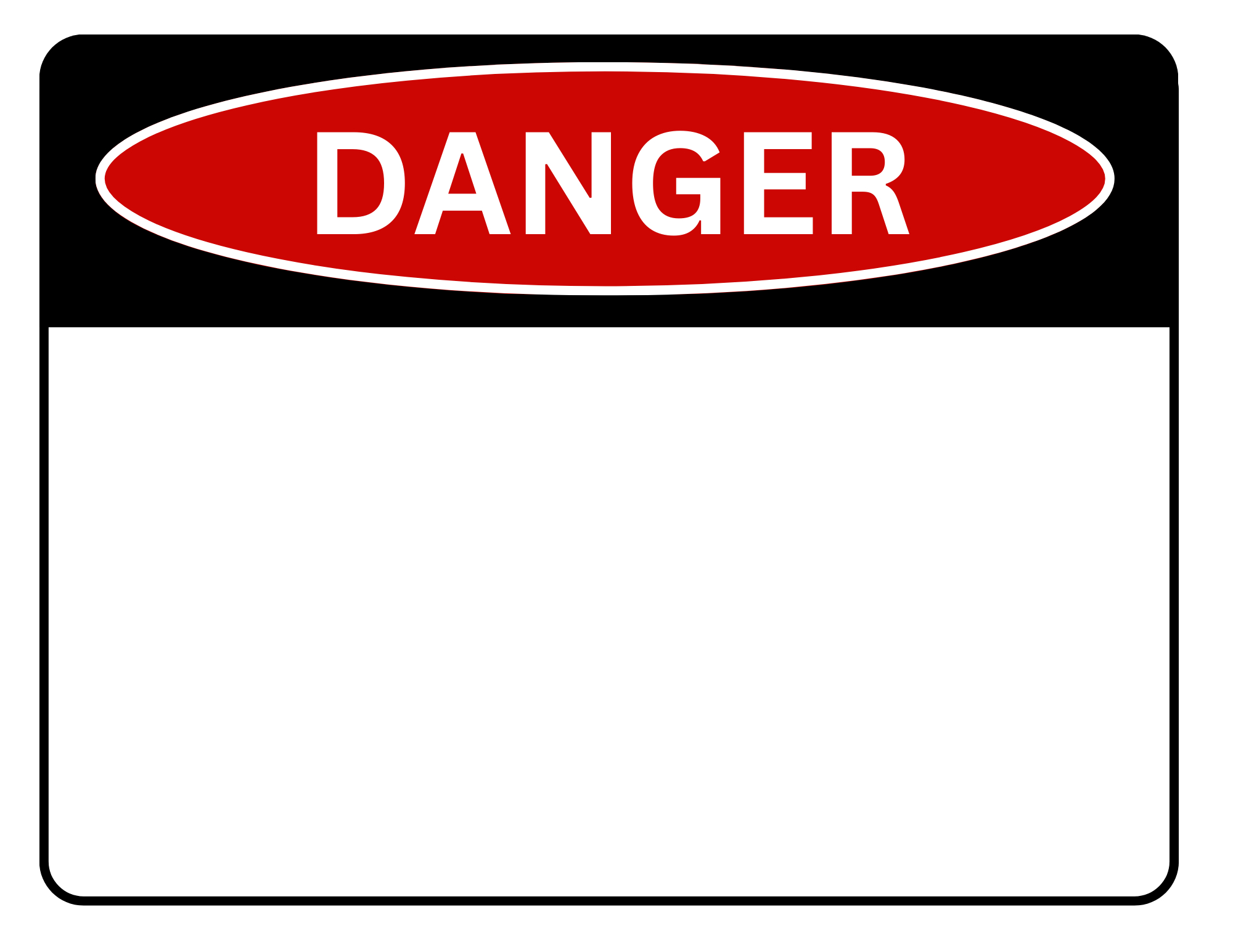 Blank Danger Sign: Printable Templates (Free Pdf Downloads) regarding Free Printable Danger Signs Template