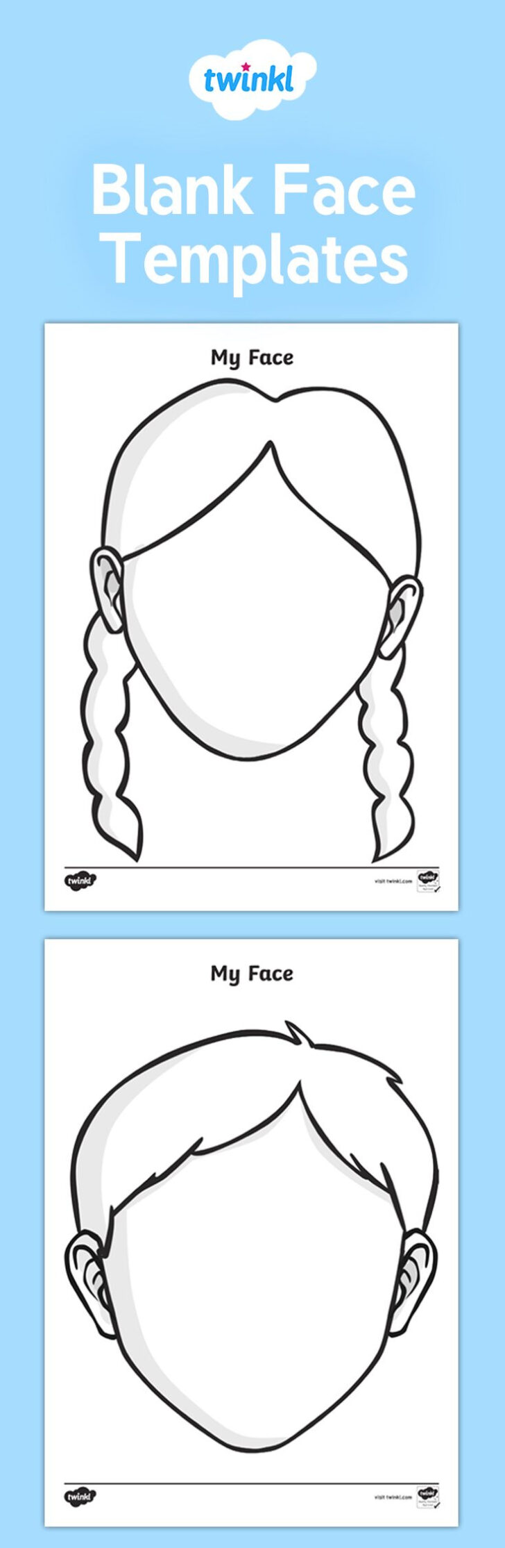 Free Printable Blank Face Template