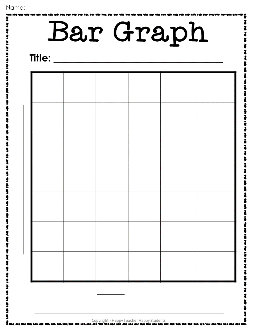 Blank Graph Templates- Bar Graph, Pie Chart, Pictograph, Line in Free Printable Blank Bar Graph Template