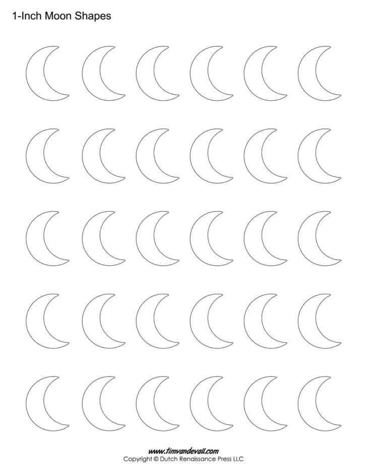 Free Printable Crescent Moon Template