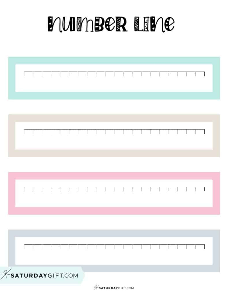 Blank Number Line - 24 Cute &amp;amp; Free Blank Number Lines Worksheets inside Free Printable Blank Number Line Template