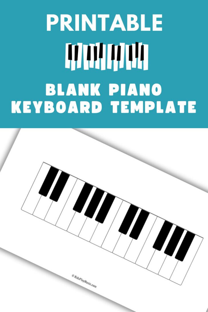 Free Printable Blank Piano Keyboard Template