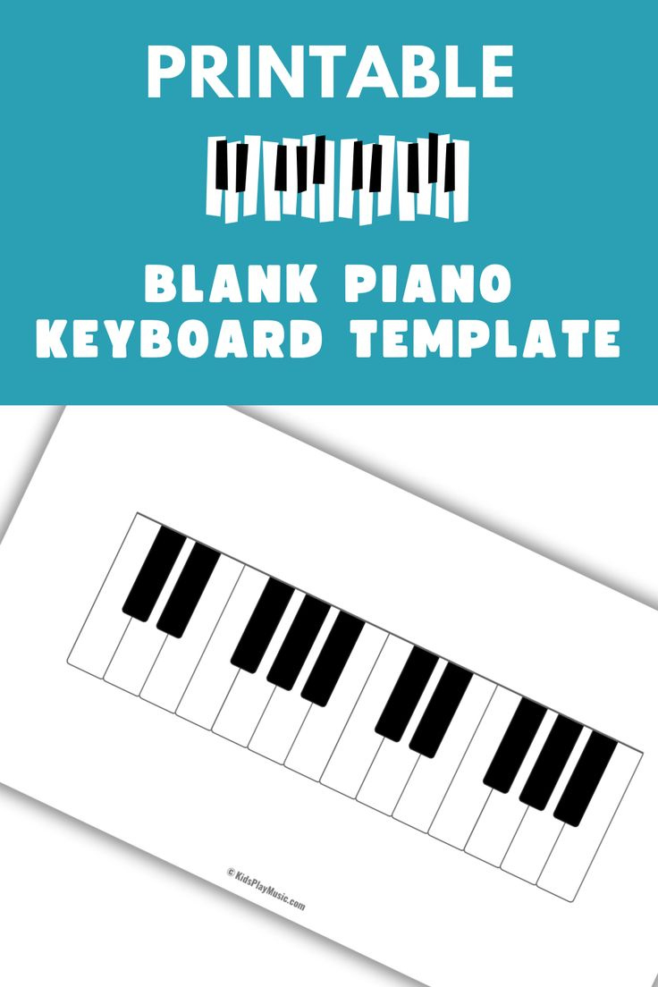 Blank Piano Keyboard Template throughout Free Printable Blank Piano Keyboard Template