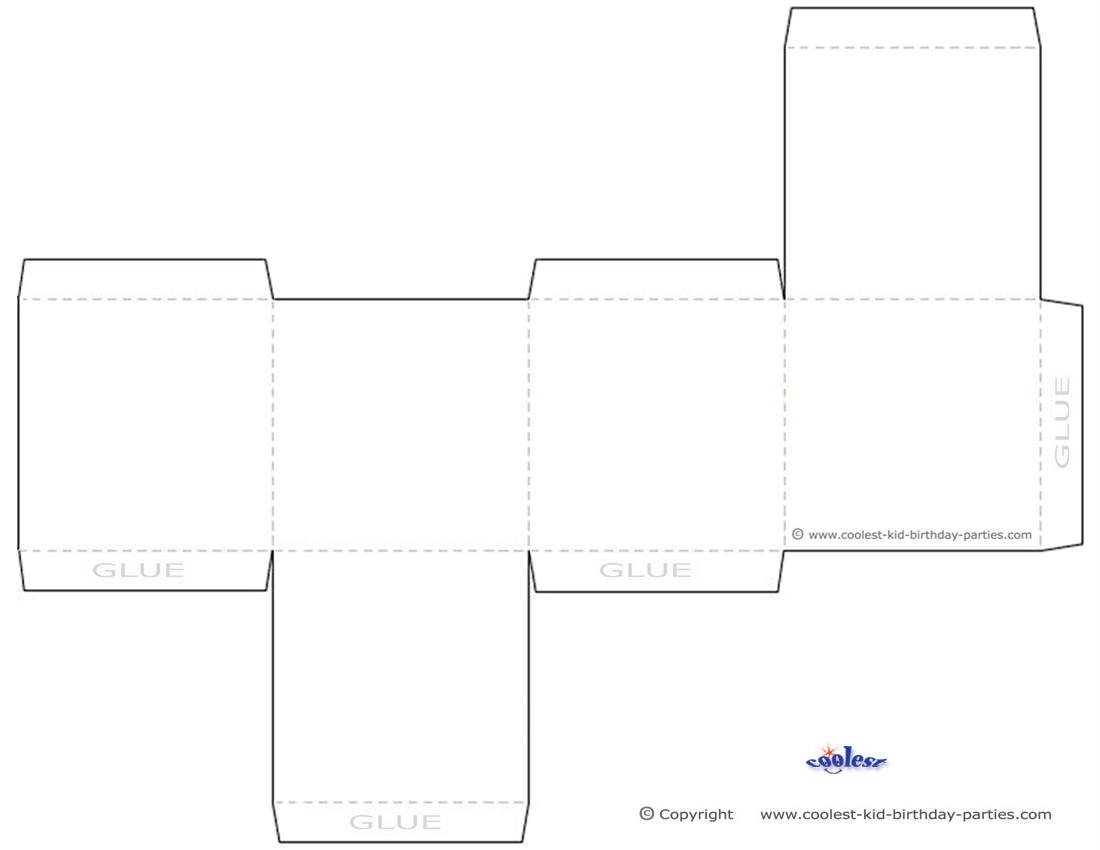 Blank Printable Favor Box regarding Free Printable Favor Box Template