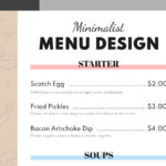 Blank Restaurant Menu Free Google Docs Template   Gdoc.io For Free Printable Blank Restaurant Menu Template